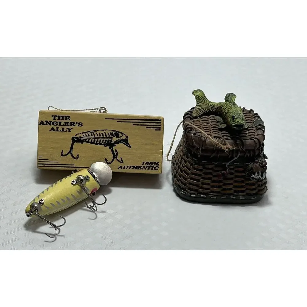 Set Of Two Fishing‎ Christmas Ornaments
